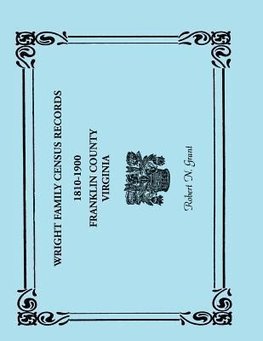 Wright Family Census Records, Franklin County, Virginia, 1810-1900
