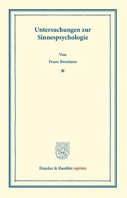 Untersuchungen zur Sinnespsychologie