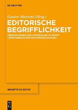 Editorische Begrifflichkeit