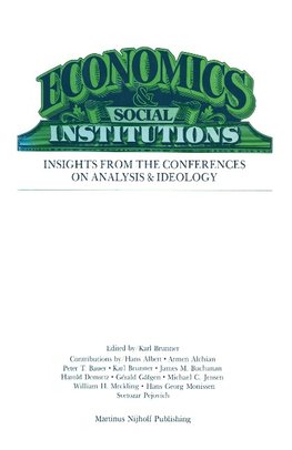 Economics Social Institutions