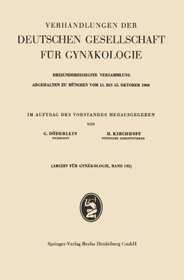 Verhandlungen der Deutschen Gesellschaft für Gynäkologie