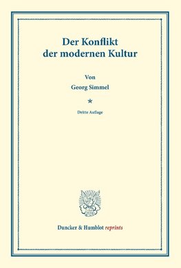 Der Konflikt der modernen Kultur