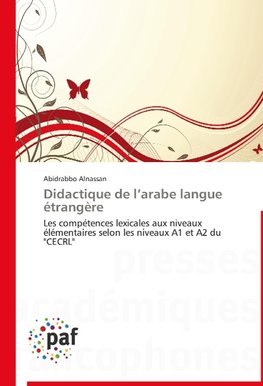 Didactique de l'arabe langue étrangère