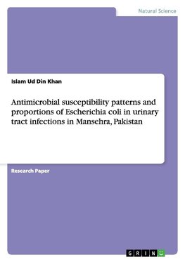 Antimicrobial susceptibility patterns and proportions of Escherichia coli in urinary tract infections in Mansehra, Pakistan