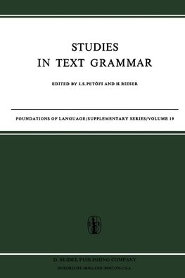 Studies in Text Grammar