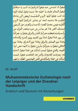 Muhammedanische Eschatologie nach der Leipziger und der Dresdner Handschrift