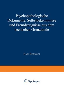 Psychopathologische Dokumente