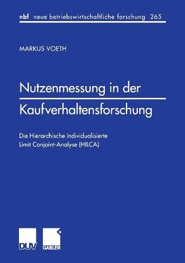 Nutzenmessung in der Kaufverhaltensforschung