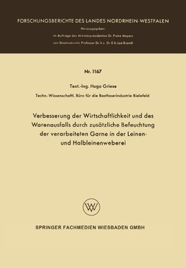 Verbesserung der Wirtschaftlichkeit und des Warenausfalls durch zusätzliche Befeuchtung der verarbeiteten Garne in der Leinen- und Halbleinenweberei