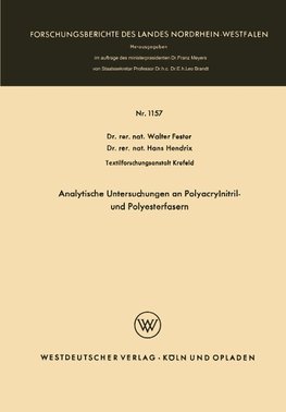 Analytische Untersuchungen an Polyacrylnitril- und Polyesterfasern