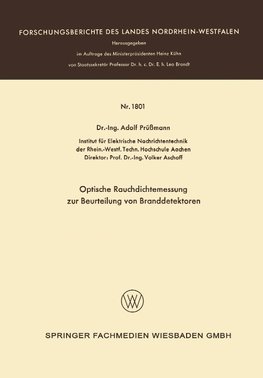 Optische Rauchdichtemessung zur Beurteilung von Branddetektoren