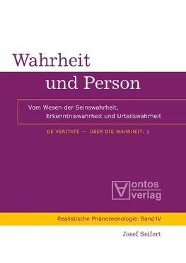 De Veritate - Über die Wahrheit 01. Wahrheit und Person