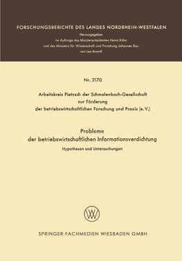 Probleme der betriebswirtschaftlichen Informationsverdichtung