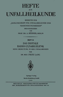 Das Distale Radio-Ulnargelenk