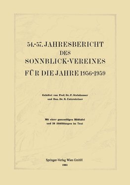 54.-57. Jahresbericht des Sonnblick-Vereines für die Jahre 1956-1959