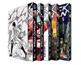 Attack on Titan 1-5 im Sammelschuber mit Extra