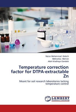 Temperature correction factor for DTPA-extractable Zn