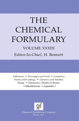 Chemical Formulary Volume 33