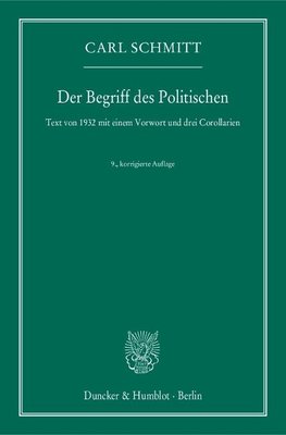 Der Begriff des Politischen.