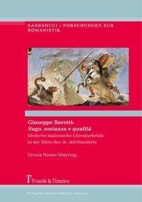 Reuter-Mayring, U: Giuseppe Baretti: Sugo, sostanza e qualit