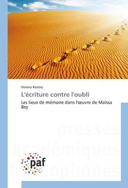 L'écriture contre l'oubli