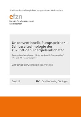 Unkonventionelle Pumpspeicher - Schlüsseltechnologie der zukünftigen Energielandschaft? (Band 16). Tagungsband zum Forum "Unkonventionelle Pumpspeicher" (21. und 22. November 2013)