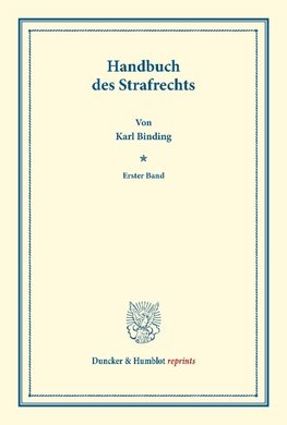 Handbuch des Strafrechts