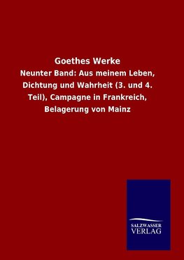 Goethes Werke