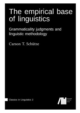 The empirical base of linguistics