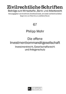 Die offene Investmentkommanditgesellschaft