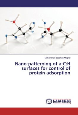 Nano-patterning of a-C:H surfaces for control of protein adsorption