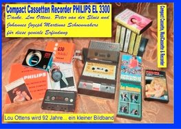 Compact Cassetten Recorder Philips EL 3300 - Danke, Lou Ottens, Johannes Jozeph Martinus Schoenmakers und Peter van der Sluis für diese geniale Erfindung!