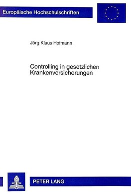 Controlling in gesetzlichen Krankenversicherungen