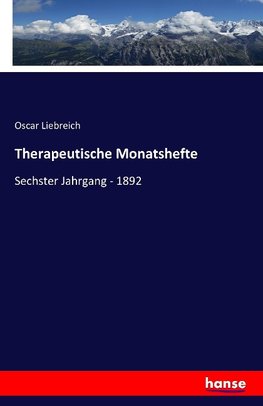 Therapeutische Monatshefte