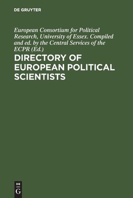 Directory of European political scientists