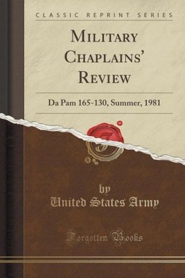 Army, U: Military Chaplains' Review