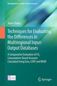 Techniques for Evaluating the Differences in Multiregional Input-Output Databases