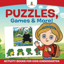 Puzzles, Games & More! Activity Books For Kids Kindergarten