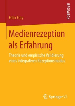 Medienrezeption als Erfahrung