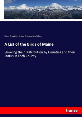 A List of the Birds of Maine