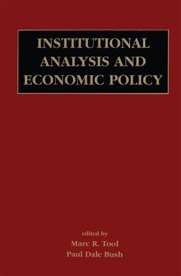 Institutional Analysis and Economic Policy