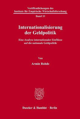 Internationalisierung der Geldpolitik.