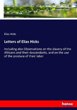 Letters of Elias Hicks