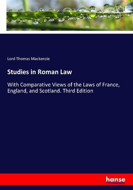 Studies in Roman Law