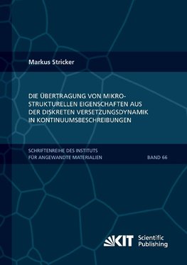 Die Übertragung von mikrostrukturellen Eigenschaften aus der diskreten Versetzungsdynamik in Kontinuumsbeschreibungen