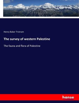 The survey of western Palestine