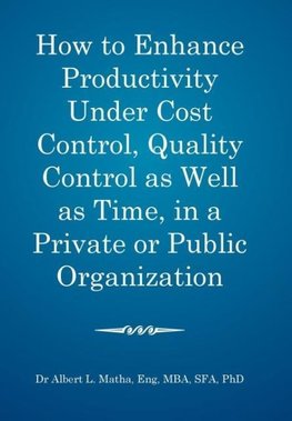 How to enhance productivity under cost control, quality control as well as time, in a private or public organization