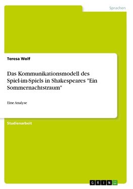 Das Kommunikationsmodell des Spiel-im-Spiels in Shakespeares "Ein Sommernachtstraum"