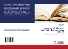 Heavy metal tolerance analysis in Gram negative bacteria