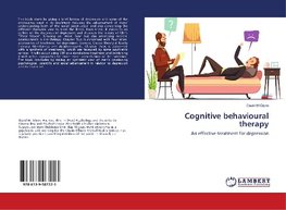 Cognitive behavioural therapy